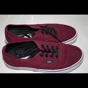 Authentic Style Maroon Vans